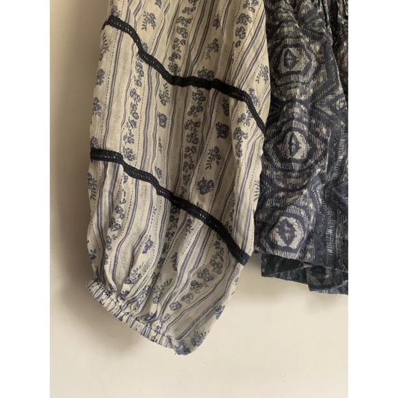Free People Mixed Print Blouse - Picture 6 of 8